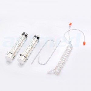CT Syringe For Nemoto Smart Shot Alpha A-25 & A-60, Dual Shot Power Injectors