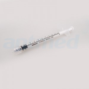 Antmed za enkratno uporabo 1 ml Luer-lock za cepljenje proti Covid-19