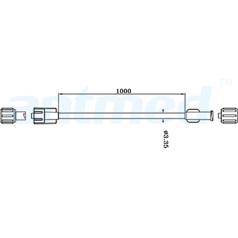 600109 100cm CT Straight Tube ប្រើសម្រាប់ CT Injectors