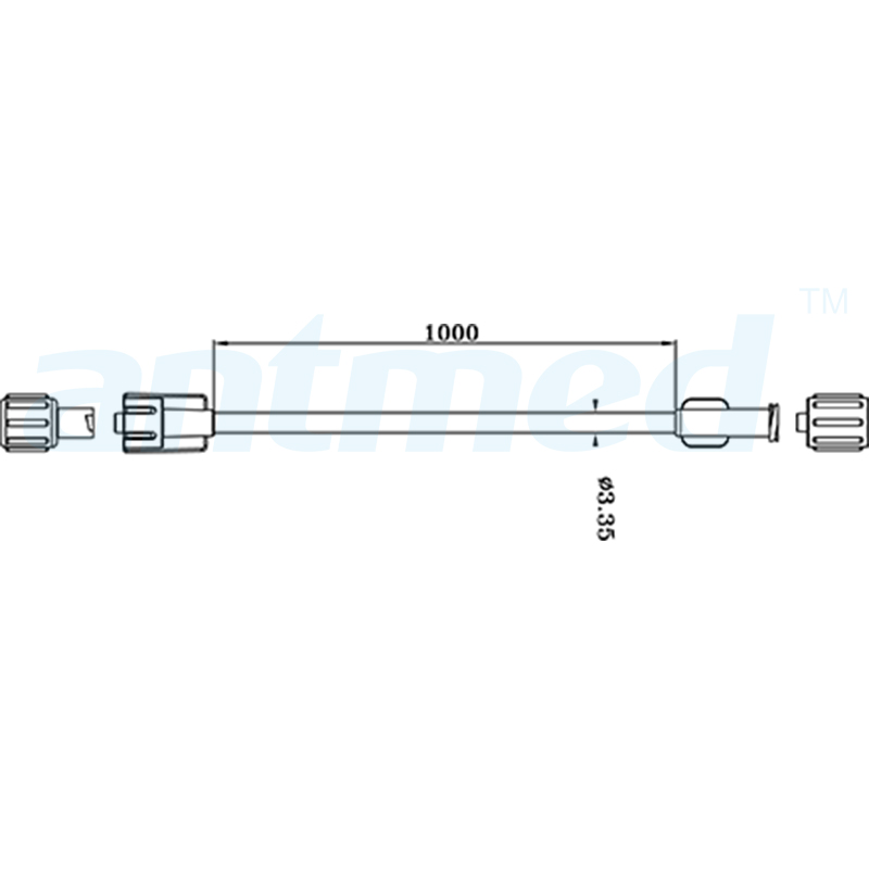 600109 Tubo recto CT de 100 cm utilizado para inyectores CT