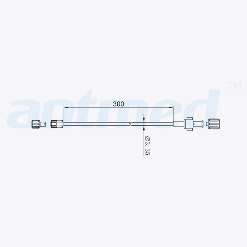 606030 أنبوب قصير 30 سم مع صمام فحص أنثى