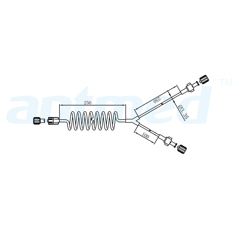 622025 Conjunto de transferência de tubo em Y de 25 cm