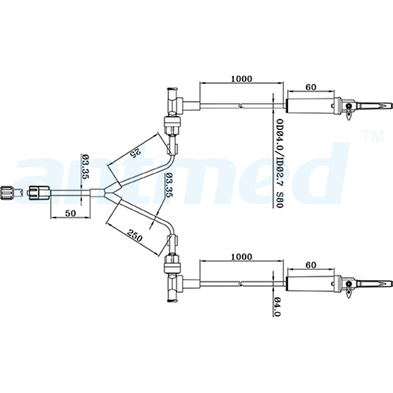 800101 100-100cm CT Dual Head System tare da ɗakunan ɗigo biyu da ake amfani da su don CT Injectors